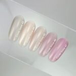 Cover base 45 light pigment — a lightly pigmented semi-transparent nude nail base coat, 10 ml - Image 5