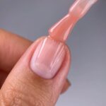 Cover base 45 light pigment — a lightly pigmented semi-transparent nude nail base coat, 10 ml - Image 2