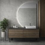 Apaļš spogulis ar LED apgaismojumu nr. 3