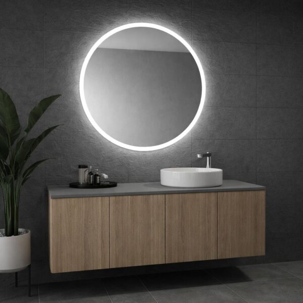 Apaļš spogulis ar LED apgaismojumu nr. 2