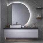 Apaļš spogulis ar LED apgaismojumu nr. 4